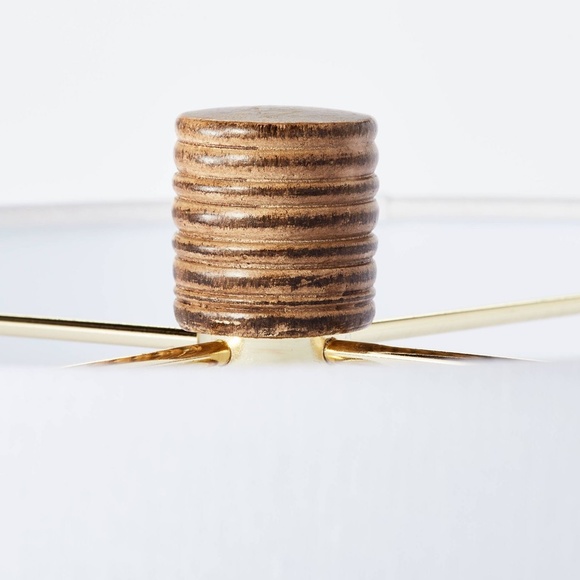 Studio McGee Threshold ceramic table lamp tan - Picture 5 of 7